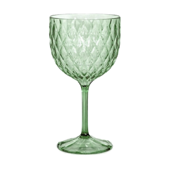 x6 copa gin Glamour acrílico verde esmeralda 540ml Carol