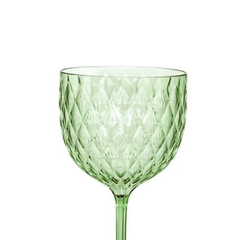x6 copa gin Glamour acrílico verde esmeralda 540ml Carol - comprar online