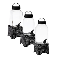 Dispenser de jugo cuadrado Fresh Water 3 litros - Bazar Colucci