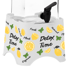 Dispenser de jugo cuadrado Detox Time 3 litros en internet