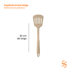 Espátula Nylon Carol Areia Cocina Colores Color Beige en internet