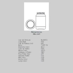 Frasco Alba 660 cc - comprar online