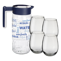 Set Jarra Water Jugo + Set de Vasos