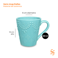 Jarro Mug Dallas Celeste 280 Cc Walplo - comprar online