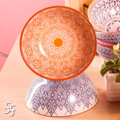 Bowls Compotera Cerámica Decorado Delicate - Bazar Colucci