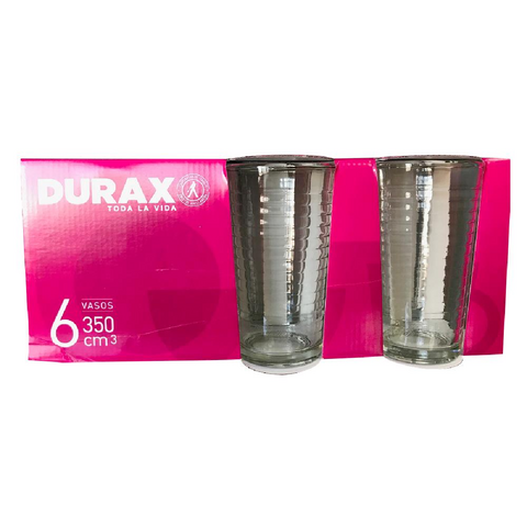 Pack x6 vaso Cobra 350 ml vidrio Durax