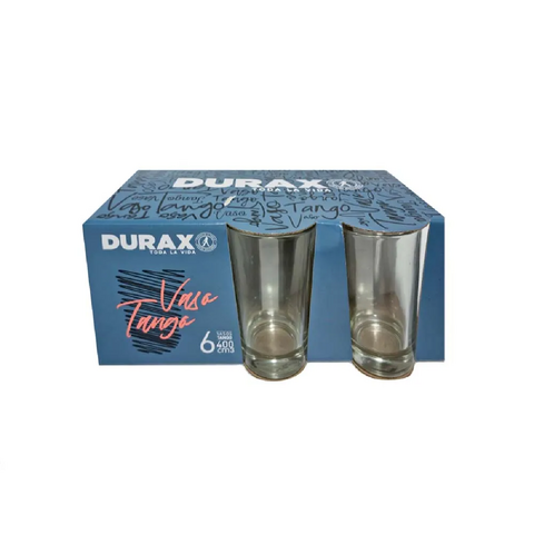 Pack x6 vaso Long Drink 420 ml vidrio Durax