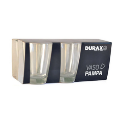 Pack x6 vaso Pampa 400 ml vidrio Durax