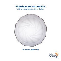 Plato hondo Cosmos Plus vidrio Durax x6 - comprar online