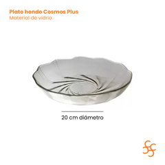 Plato Hondo Vidrio Cosmos Plus Durax Bulto Cerrado X24 - comprar online