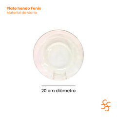 Plato Hondo Vidrio Fenix Durax Bulto Cerrado X24 - comprar online