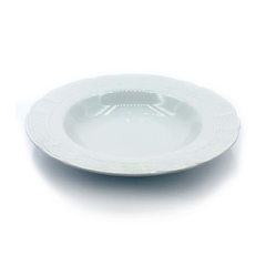 Plato hondo porcelana blanca new arrivals