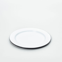 Plato playo blanco 28 cm ala angosta enlozado Piné en internet