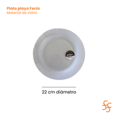 Plato Playo Vidrio Fenix Durax Bulto Cerrado X24 - comprar online