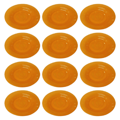 Plato Postre Trendy Naranja x12 Rigolleau - comprar online