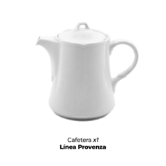 Juego Café Porcelana Blanca Línea Provenza Verbano X9 Piezas - tienda online