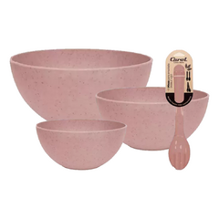 Juego x4 Bowls 17 20 y 23 Cm + Pinza Doble Línea Areia Varios Colores Carol - Bazar Colucci