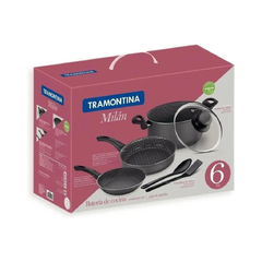 Juego De Ollas Baterías De Cocina Tramontina Milan 6 Piezas - comprar online