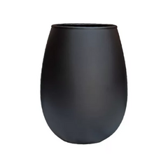 Copón Negro Vidrio + Taza Armonía Negra Vidrio Set x12 en internet