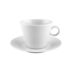 X6 taza café con plato Línea 1600 porcelana Tsuji