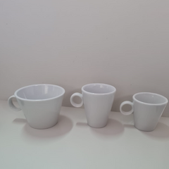 Taza café y medio porcelana cónica Verbano x6 - Bazar Colucci