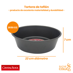 Tortera De Teflon Antiadherente 23cm - comprar online