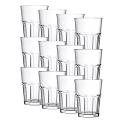 Vaso vidrio Bristol jugo soda Nadir x12