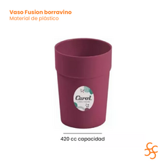 Vasos Plásticos Carol Sustentable Fusion Color Borravino X6 en internet