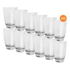 X12 Vaso Vidrio Trago Largo Modelo Pampa Durax