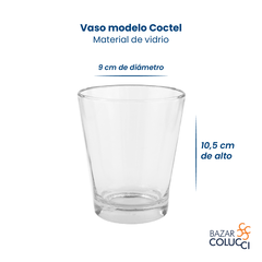 X6 Vaso Vidrio Tallo Corto Modelo Coctel Durax en internet