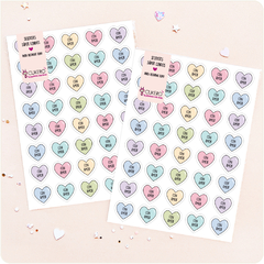 Stickers ¨Con amor pasteles 01¨ (x 40 U)