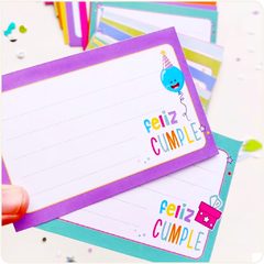 Tarjetas Feliz Cumple 01 (9 U.)