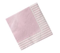 Servilletas rosa perlado x12