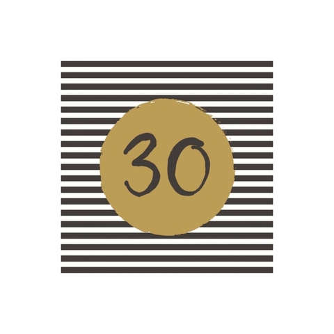 Servilletas 30th birthday