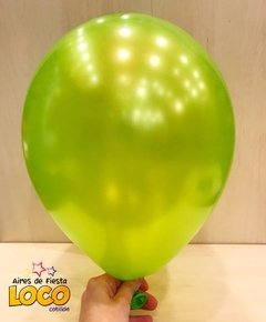 Globos perlados verde manzana 12' x10u - comprar online