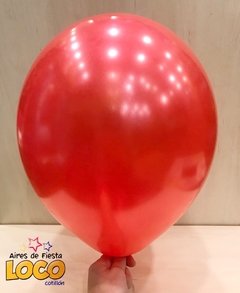 Globos perlados rojo 12' x10u - comprar online
