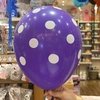 Globos violetas lunar blanco x5 - comprar online