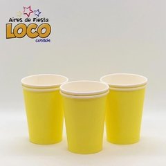 Vasos de polipapel amarillos x8 - comprar online