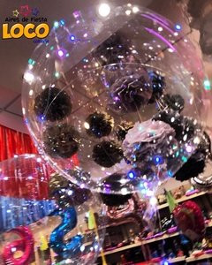Globo burbuja con luces LED multicolor