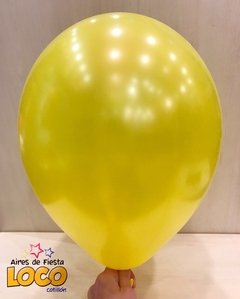Globos perlados amarillo 12' x10u - comprar online