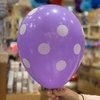 Globos lilas lunar blanco x5