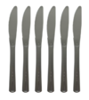 Cuchillos plasticos plata x10