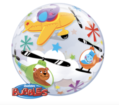 Globo burbuja animales en avion 22´ - comprar online