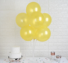 Globos perlados amarillo 12' x10u