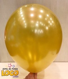 Globos perlados dorado 12' x10u - comprar online