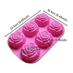 Molde silicona cupcakes rosas - comprar online