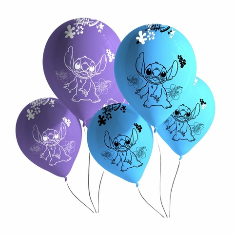 Centros de mesa de globos Lilo o Stitch con globos