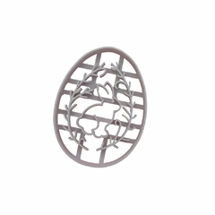 Cortante huevo conejo con laureles