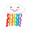 Globo nube con lluvia de colores