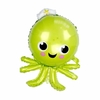 Globo pulpo verde 14''